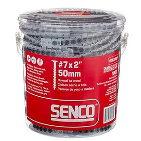 Senco 06A125P DuraSpin Number 6 by 1-1/4-Inch Drywall to Wood Collated Screw (1,000 per Box)