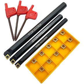 GBJ S08K/S10K/ S12M-STFCR11 Boring Bars 91° Internal Turning Holder 3pcs with 3pcs TCMT21.51 Carbide Inserts for Machining Steel Parts and Stainless Steel in Saudi Arabia