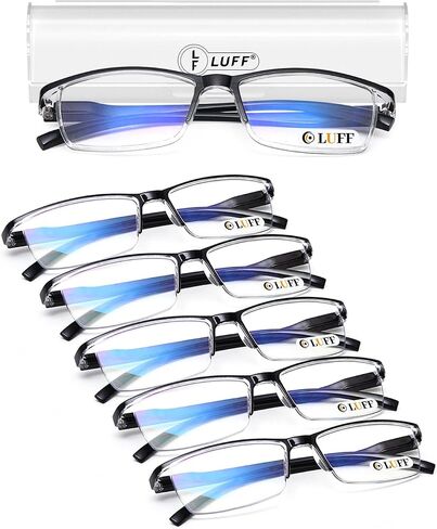 LUFF 4 قطع نظارات قراءة مضادة للأشعة الزرقاء، قارئات محمولة خفيفة للغاية (2.0X) in Kuwait