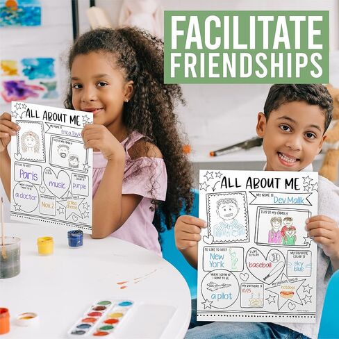 20 Colorful Read All About Me Posters For Elementary School Posters - All About Me Posters Elementary School Supplies For Teachers For Classroom, Star Student Posters Elementary Classroom Supplies in Saudi Arabia