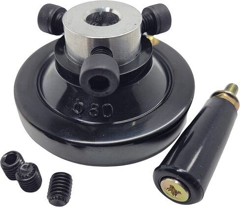 كومباني دونج يانغ اند عجلة يدوية فاخرة مقاس 5 انش مع مقبض دوار بعد المعالجة من قبل المستخدم، تستخدم للادوات الآلية مثل الطحن والمخرطة ومكبس المثقاب. in Kuwait