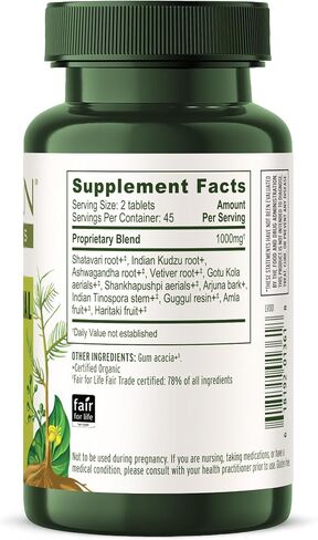 Banyan Botanicals Women’s Natural Transition – Organic Menopause Supplement with Shatavari Root & Vidari Kanda – Herbal Support For Menopause & Beyond* – 90 Tablets – Non GMO Sustainably Sourced Vegan in Saudi Arabia