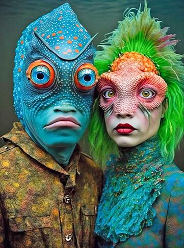 'Meet The Aliens: Myrrha and Zarek' from Cross & Glory - 1000 Piece Jigsaw Puzzle - Award-Winning, Adult Puzzle - Best New Puzzles for Brain Challenge and Fun in Saudi Arabia