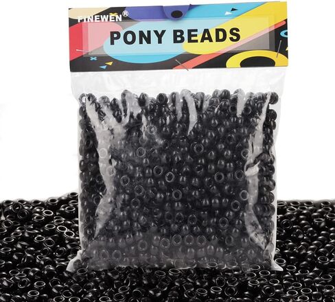 Christmas Beads(1200Pcs 6x9mm) Christmas Pony Beads Bulk, Hair Beads for Braids, Christmas Crafts for Kids Adults,Craft Beads for Jewelry Making(Xmas) in Kuwait