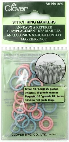 Clover Stitch Marker Rings Multi-Colour 1 in Saudi Arabia