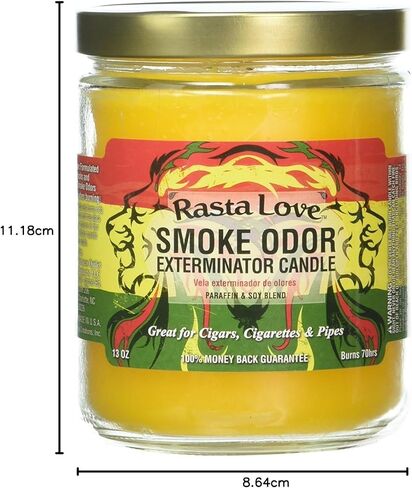 Smoke Odor Exterminator, Sugar Skull 13oz Jar Candle, 13 oz, 13 Ounce in Kuwait