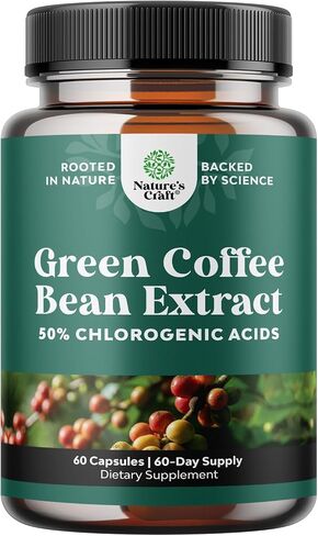 Green Coffee Bean Extract for Weight Loss - Weight Loss Pills for Women and Men - Appetite Suppressants for Weight Loss with Chlorogenic Acid - Herbal Fat Burner to Assist with Weight Loss 120 Count in Saudi Arabia