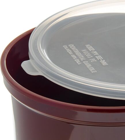 Carlisle FoodService Products Classic™ Round Storage Container with Lid, 2.7 Quart Crock, Clear in Saudi Arabia