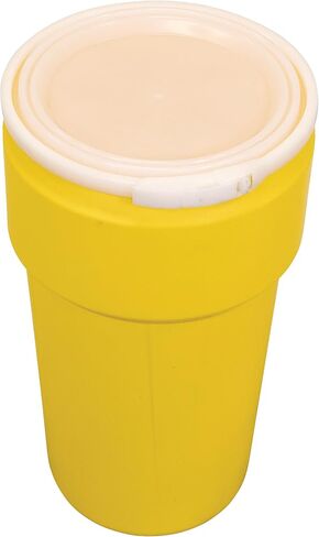 Eagle 20 Gallon Lab Pack Barrel Drum with Plastic Lever Lock Band, Height: 31 in Width:16 in Depth:16 in, Black, 1623BLK in Kuwait