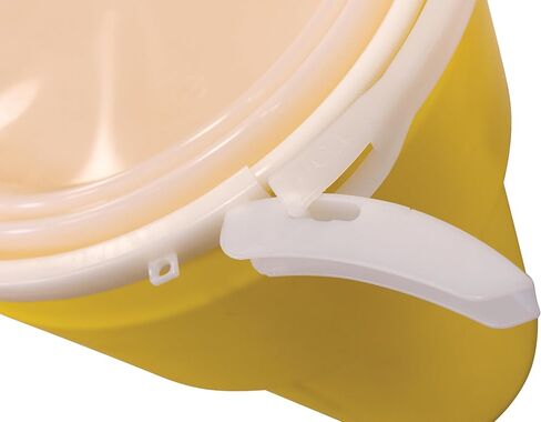 Eagle 20 Gallon Lab Pack Barrel Drum with Plastic Lever Lock Band, Height: 31 in Width:16 in Depth:16 in, Black, 1623BLK in Kuwait