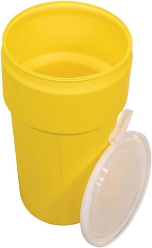 Eagle 20 Gallon Lab Pack Barrel Drum with Plastic Lever Lock Band, Height: 31 in Width:16 in Depth:16 in, Black, 1623BLK in Kuwait