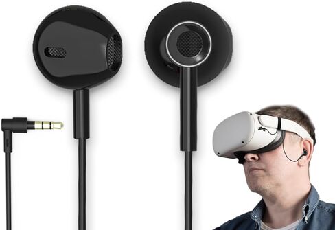 سماعات أذن للألعاب لسماعات الواقع الافتراضي لملحقات Oculus Quest 2، صوت فائق، مقاومة للتشابك لسماعات الرأس نصف داخل الأذن Quest 2، ملحقات VR للصوت المحسن in Kuwait