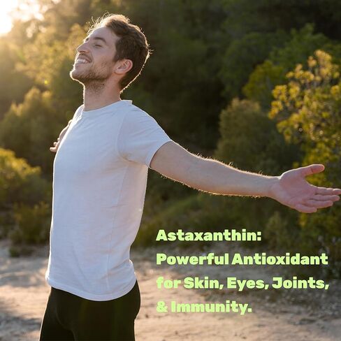 أستازانتين آيسلندية 15 ملغم، 90 كبسولة هلامية صغيرة | طحالب مايكروفياليس بلافياليس | واحدة في اليوم | تكفي لمدة 3 أشهر لدعم البشرة الصحية والعين والمفاصل والمناعة in Kuwait