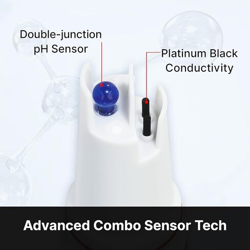 Apera Instruments, LLC-AI3719 PC60-Z Bluetooth Multi-Parameter Smart Tester Powered by ZenTest Mobile App, Measuring pH/Conductivity/TDS/Salinity/Resistivity/Temp. in Kuwait