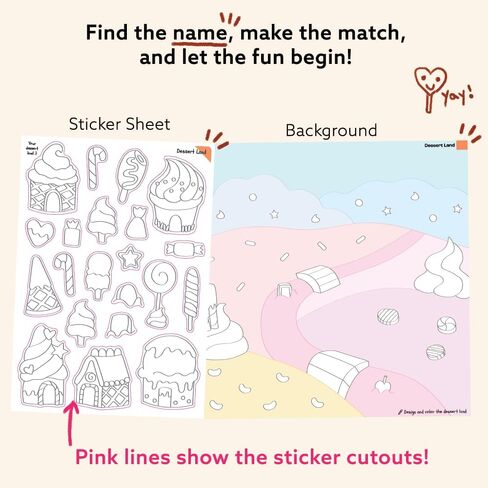 Together Art Designing & Coloring Art Box: Dessert, 300+ Coloring Stickers, (7 Background Sheets & 7 Sticker Sheets, One Bonus Sticker Sheet), Included 16 Crayons, for Kids and The Whole Family in Saudi Arabia