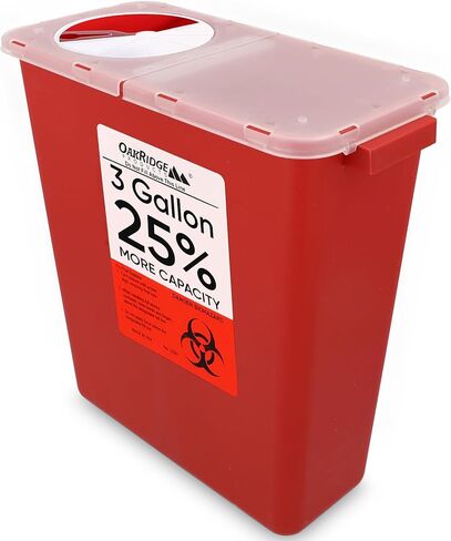 Oakridge 3 Gallon Size Needle and Syringe Sharps Disposal Container in Kuwait