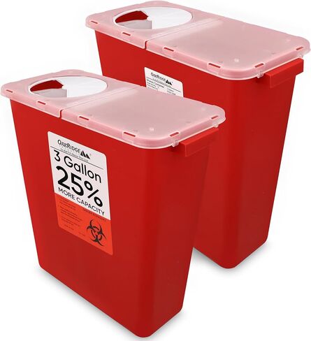 Oakridge 3 Gallon Size Needle and Syringe Sharps Disposal Container in Kuwait