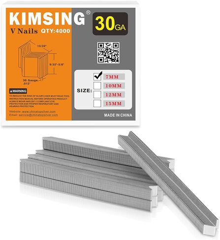 10MM V-Nails 30 Gauge 10.3mm Diameter 10mm Length UNI Hard Wood Type V Nails for V1015 Picture Frame Nailer 4,000 PCS/BOX in Kuwait