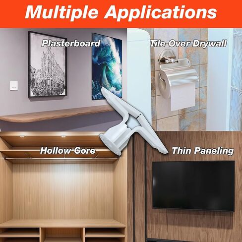 مرساة حائط جفاف منزلية من TOGGLER Toggle TB مع براغيس، Polypropylene, مصنوعة في الولايات المتحدة، نطاق الإمساك 3/8 بوصة إلى 1/2" لأحجام الربط من رقم 6 إلى رقم 14 (عبوة من 20 قطعة) in Kuwait