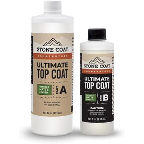 Stone Coat Countertops Ultimate Top Coat Epoxy - DIY Epoxy Resin Kit with Extra Scratch Resistance and UV Resistance for Protecting Your Surface! (Glossy Finish) in Saudi Arabia