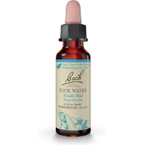 Bach Original Flower Remedies, Rock Water for Flexibility (Non-Alcohol Formula), Natural Homeopathic Flower Essence, Holistic Wellness and Stress Relief, Vegan, 10mL Dropper in Kuwait
