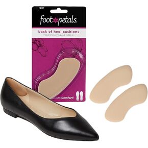 Foot Petals womens Gel - 3 Pr Back of Heel Comfort Shoe Insert, Gel, One Size US in Kuwait