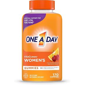 One A Day Women’s  Multivitamin Gummies, Supplement with Vitamin A, Vitamin C, Vitamin D, Vitamin E and Zinc for Immune Health Support*, Calcium & more, 80 count