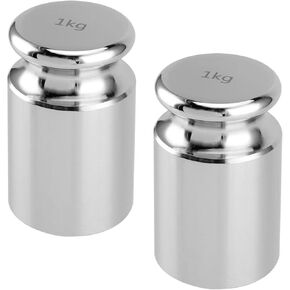 SINJEUN 2 Kg Calibration Weight, 2000 Kilogram Precision Steel Calibration Weight with Storage Case, Chrome Finish Calibration Weight for Digital Scale in Kuwait