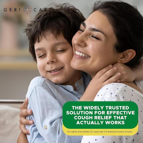 Geri-Tussin, Sugar Free, Alcohol Free, Cold and Cough Relief, Guaifenesin Syrup 100 mg/ 5 mL, 16 oz in Kuwait