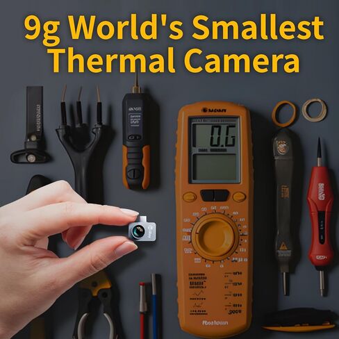 InfiRay P2 Pro Thermal Camera for iPhone, Thermal Imager with Magnetic Macro Lens, 256x192 IR High Resolution, -4℉ to 1112℉ Temperature Range, 9g Smallest Thermal Imaging Camera with 40mk for iOS in Saudi Arabia