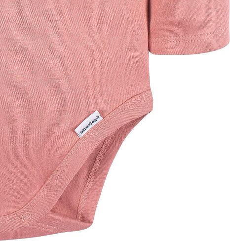Gerber Unisex Baby Long Sleeve Solid Onesies Multi-pack Interlock 180 Gsm in Saudi Arabia