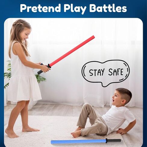 6 PCS Pool Noodles Foam Light Saber Toy Swords - Kids Bulk Party Favors - Ideal for Pools, Backyard, Summer Outdoors Play (29-Inches) in Saudi Arabia