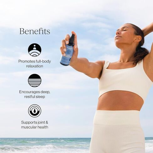 CYMBIOTIKA Topical Magnesium Oil Spray for Body, Supplement for Leg Cramps, Muscle, Joint Health & Sleep Support, Includes Magnesium Chloride, Lavender Extract, Aloe Vera - Skin Applicator in Kuwait