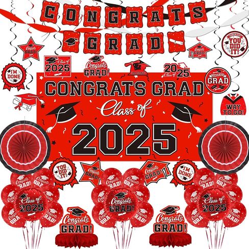 Purple Themed 2024 Graduation Decorations Set - Congrats Grad Banner, Class of 2024 Backdrop, Balloons & Streamers Kit - Complete Party Supplies for High School & College Celebrations in Saudi Arabia