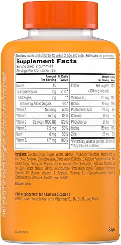 One A Day Women’s  Multivitamin Gummies, Supplement with Vitamin A, Vitamin C, Vitamin D, Vitamin E and Zinc for Immune Health Support*, Calcium & more, 80 count in Kuwait