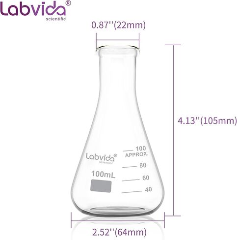 قوارير زجاجية ضيقة الفم من لافيدا، حجم 2000 مل، 3.3 بوروسيليكات مع تخرج مطبوع، LVC010 in Kuwait