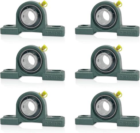 2 Pcs UCP206-20 Pillow Block Bearing 1-1/4" inch Mounted Pillow Block Bearings Chrome Steel Bearings with 1 1/4" Bore Self Alignment… in Saudi Arabia