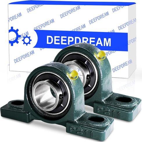 2 Pcs UCP206-20 Pillow Block Bearing 1-1/4" inch Mounted Pillow Block Bearings Chrome Steel Bearings with 1 1/4" Bore Self Alignment… in Kuwait