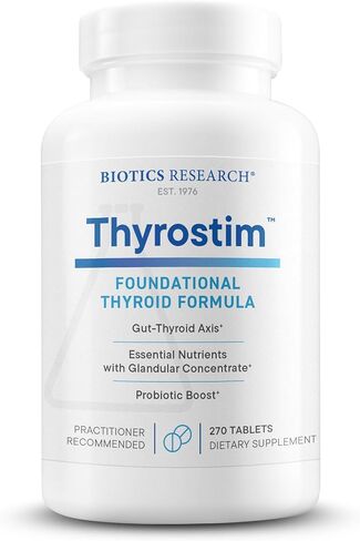 BIOTICS Research Thyrostim™ – دعم الغدد الصماء، توازن هرمونات الغدة الدرقية، T3، T4. دعم الغدة الدرقية، وتعزيز عملية التمثيل الغذائي، والمساعدة في عملية الهضم. يدعم الجهاز العصبي 90 قرص in Kuwait