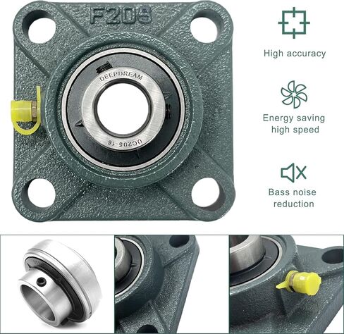 DEEPDREAM UCF210-32 Pillow Block Bearing 2 inch Bore, Square Flange Mounted Bearings, Self Alignment Bearings (2 PCS) in Saudi Arabia