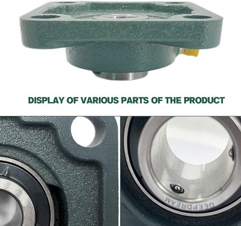 DEEPDREAM UCF210-32 Pillow Block Bearing 2 inch Bore, Square Flange Mounted Bearings, Self Alignment Bearings (2 PCS) in Saudi Arabia