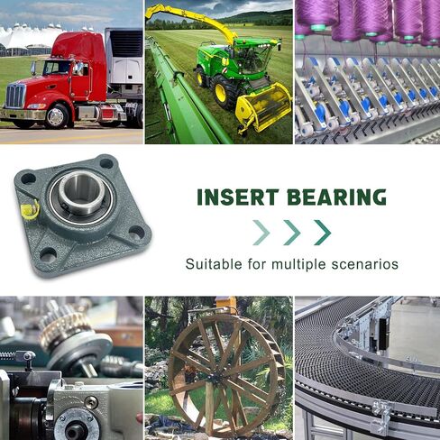 DEEPDREAM UCF210-32 Pillow Block Bearing 2 inch Bore, Square Flange Mounted Bearings, Self Alignment Bearings (2 PCS) in Saudi Arabia