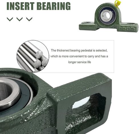 DEEPDREAM UCP211-32 Pillow Block Premium Solid Base 2" inch Inside Diameter (2 Pack) in Saudi Arabia