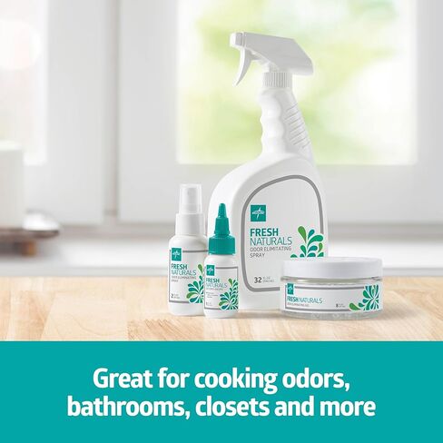 مزيل الروائح من ميدلاين فريش ناتشورالز، نباتي، معادلة الروائح، مزيل الروائح الكريهة، للمنزل، الرعاية الصحية، رذاذ 32 أونصة، 1 EA in Kuwait