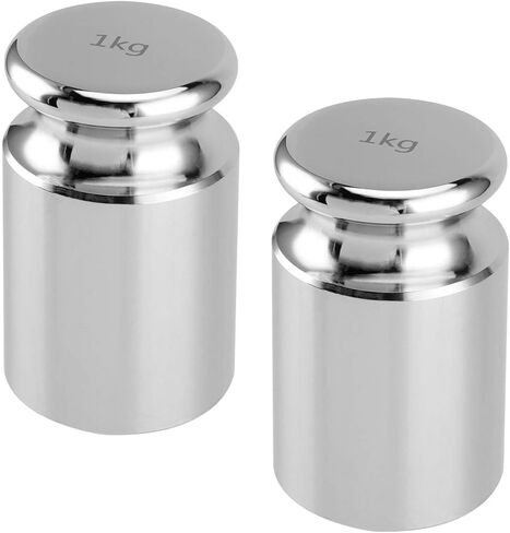 SINJEUN 2 Kg Calibration Weight, 2000 Kilogram Precision Steel Calibration Weight with Storage Case, Chrome Finish Calibration Weight for Digital Scale in Kuwait
