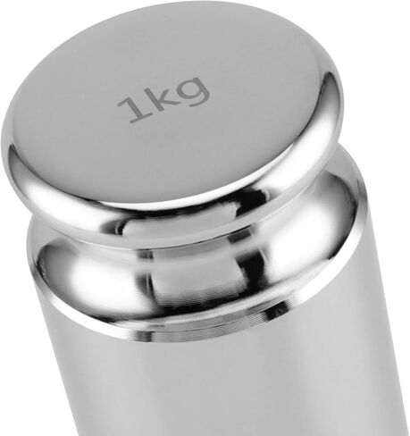 SINJEUN 2 Kg Calibration Weight, 2000 Kilogram Precision Steel Calibration Weight with Storage Case, Chrome Finish Calibration Weight for Digital Scale in Kuwait