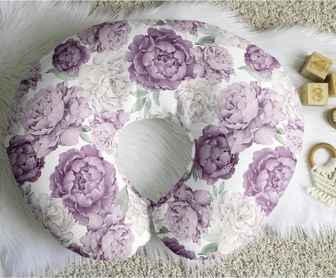 Sweet Jojo Designs Sunflower Boho Floral Nursing Pillow Cover Breastfeeding Pillowcase for Newborn Infant Bottle or Breast Feeding Pillow NOT Included Yellow Green Bohemian Farmhouse Watercolor Flower in Saudi Arabia