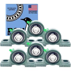 PGN UCP205-16 Pillow Block Bearing - Pack of 4 Mounted Pillow Block Bearings - Chrome Steel Bearings with 1" Bore - Self Alignment in Kuwait