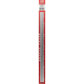 K&S 9801 Round Aluminum Tube, 2mm OD x 0.45mm Wall x 300mm Long, 4 Pieces, Made in The USA in Kuwait