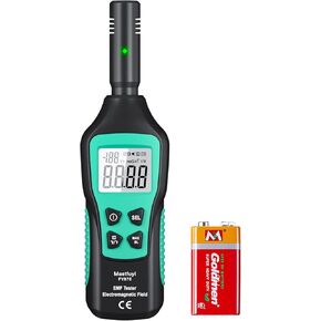 مقياس EMF، كاشف الإشعاع الكهرومغناطيسي، كاشف EMF LCD رقمي، اختبار EMF لصيد الأشباح، المنزل، المكتب، الهواء الطلق، أضواء المؤشر، Audibl in Kuwait